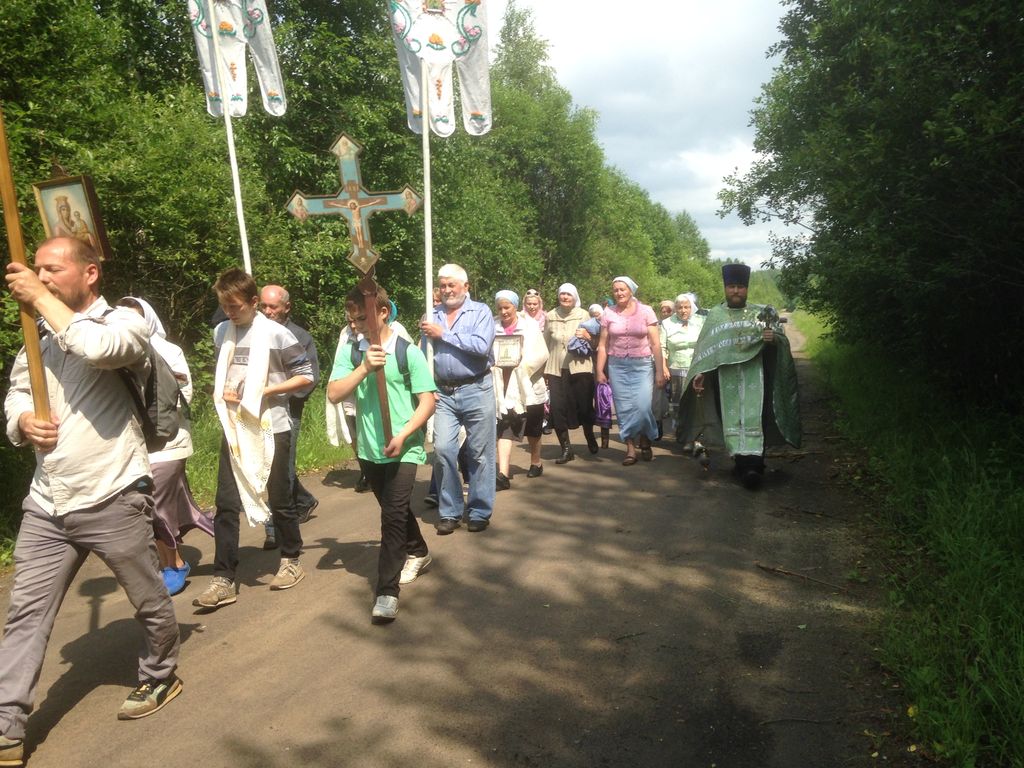 Крестный ход в день памяти преподобного Александра Куштского 2016 год